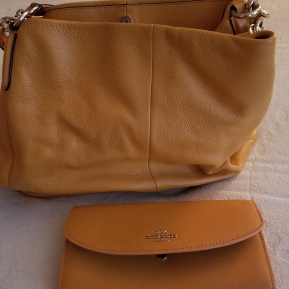 Coach handbag and matching wallet.  Used only few - Picture 5 of 8